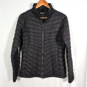 The North Face Thermoball Eco Jacket Black Quilted Puffer Women's Small